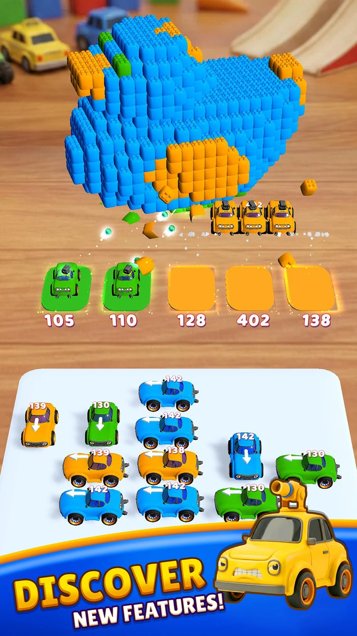 Voxel Blast: Car Jam Puzzle screenshot 1